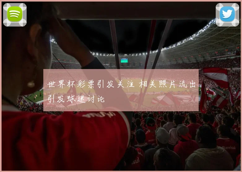 世界杯彩票引发关注 相关照片流出引发球迷讨论