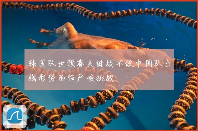 韩国队世预赛关键战不敌中国队出线形势面临严峻挑战